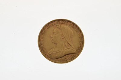 Lot 134 - Queen Victoria Melbourne Mint gold sovereign, 1893