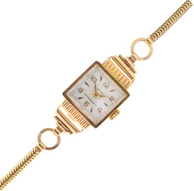 Lot 249 - Ancre - Lady's 18ct gold cased cocktail watch