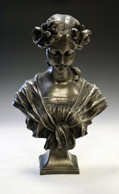 Lot 559 - Art Nouveau-style portrait bust
