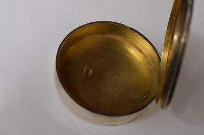 Lot 125 - Early 20th century Continental silver circular box, import mark for Murrle Bennet & Co.
