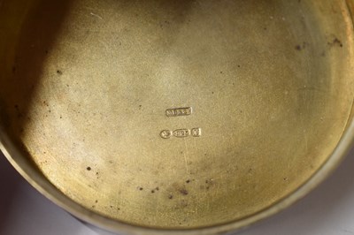 Lot 125 - Early 20th century Continental silver circular box, import mark for Murrle Bennet & Co.