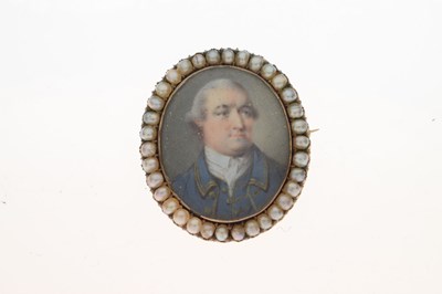 Lot 43 - George III portrait miniature on ivory