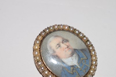 Lot 43 - George III portrait miniature on ivory