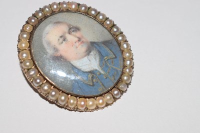 Lot 43 - George III portrait miniature on ivory