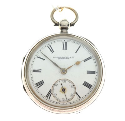 Lot 133 - Silver pocket watch and gold-plated pocket watch