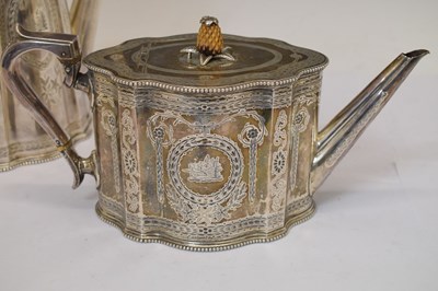 Lot 118 - Victorian four-piece silver tea and coffee service