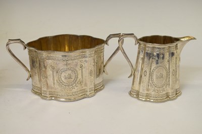 Lot 118 - Victorian four-piece silver tea and coffee service