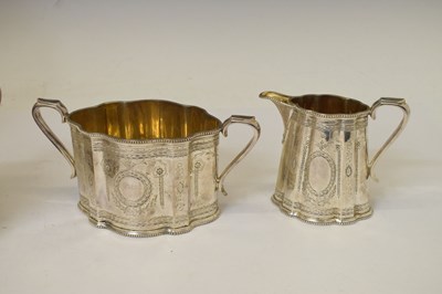 Lot 118 - Victorian four-piece silver tea and coffee service