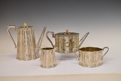 Lot 118 - Victorian four-piece silver tea and coffee service
