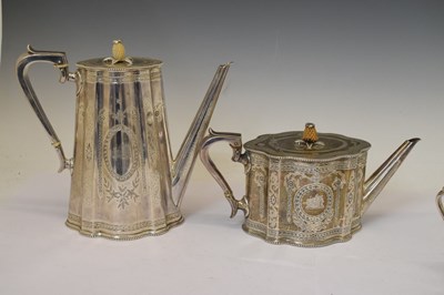Lot 118 - Victorian four-piece silver tea and coffee service