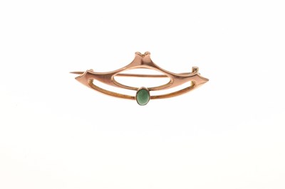 Lot 32 - Murrle Bennett - Art Nouveau 9ct rose gold brooch
