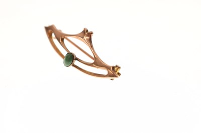 Lot 32 - Murrle Bennett - Art Nouveau 9ct rose gold brooch