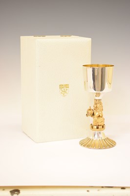 Lot 98 - Elizabeth II limited edition parcel-gilt commemorative goblet