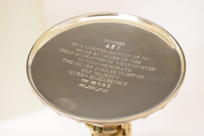 Lot 98 - Elizabeth II limited edition parcel-gilt commemorative goblet