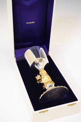 Lot 98 - Elizabeth II limited edition parcel-gilt commemorative goblet