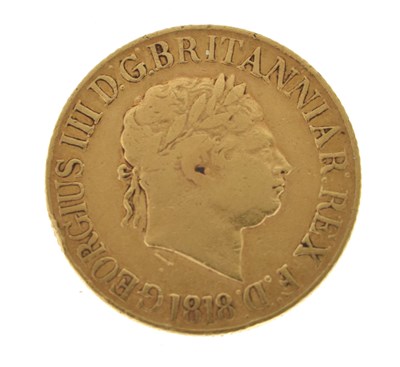 Lot 131 - George III gold sovereign, 1818