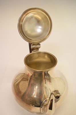 Lot 122 - Elizabeth II silver three-piece tea and coffee set