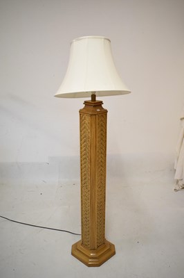Lot 769 - Large cane standard lamp