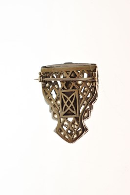Lot 26 - Art Deco diamond dress clip brooch