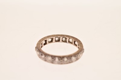 Lot 9 - Diamond eternity ring, seventeen old round brilliant cut diamonds