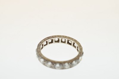 Lot 9 - Diamond eternity ring, seventeen old round brilliant cut diamonds