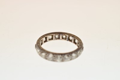 Lot 9 - Diamond eternity ring, seventeen old round brilliant cut diamonds