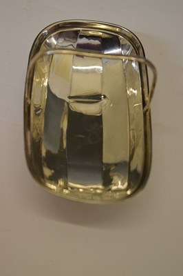 Lot 94 - George V silver novelty bonbon dish or table salt in the form of a Sussex trug