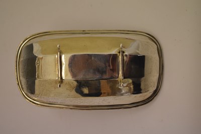 Lot 94 - George V silver novelty bonbon dish or table salt in the form of a Sussex trug