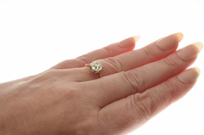 Lot 3 - Diamond solitaire 18ct yellow gold ring