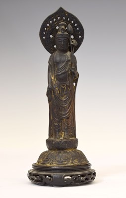 Lot 360 - Japanese Edo period bronze figure of Guanyin (Kannon)