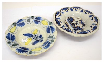 Lot 477 - Two early 18th Century buckle dishes