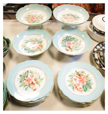 Lot 581 - Late 19th Century porcelain dessert service
