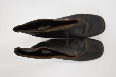Lot 417 - Pair of 19th century naval boots
