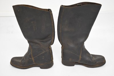 Lot 417 - Pair of 19th century naval boots