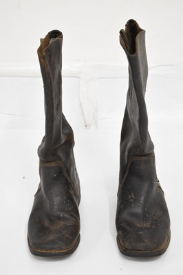 Lot 417 - Pair of 19th century naval boots
