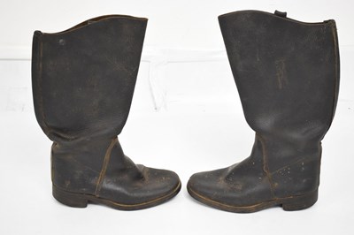 Lot 417 - Pair of 19th century naval boots