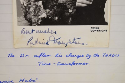 Lot 235 - Dr Who - Patrick Troughton (1920-1987) - Signed BBC monochrome photograph postcard