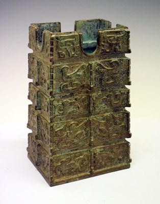 Lot 755 - Chinese Archaistic vase (no base)