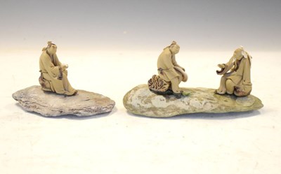 Lot 256 - Japanese miniature Sumida style figures