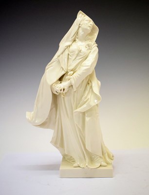 Lot 406 - Nymphenburg blanc-de-chine figure