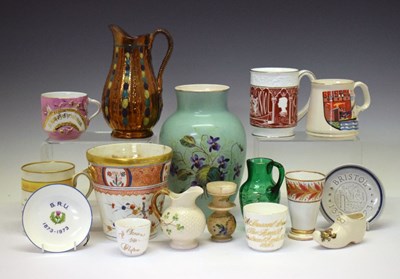 Lot 396 - Quantity of ceramics to include Chamberlain Mug, Bristol 600 etc
