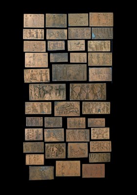 Lot 176 - Collection of forty-one Grand Tour style cast metal intaglios