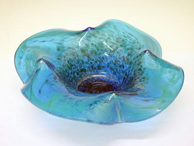 Lot 442 - Blue glass bowl