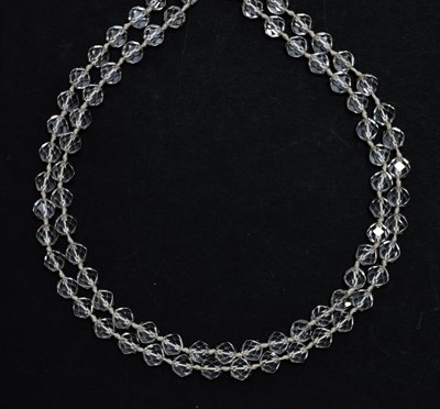 Lot 65 - Rock crystal bead necklace