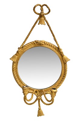 Lot 737 - 19th century giltwood and gesso girandole mirror