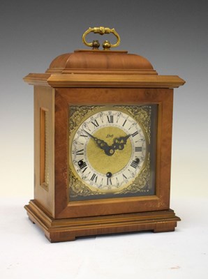 Lot 533 - German three-train mantel clock