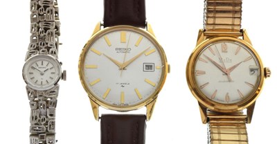 Lot 140 - Gentleman's Seiko, mid-size  MuDu, lady's Seiko (3)