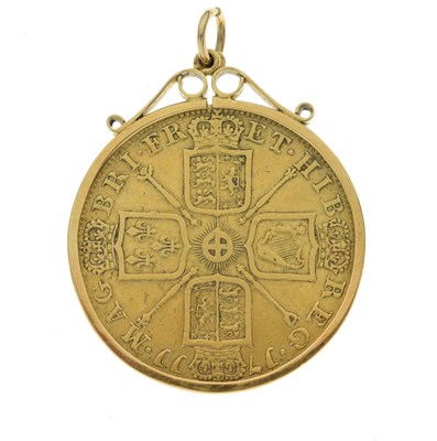 Lot 84 - Queen Anne gold two guineas coin, 1711