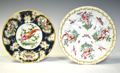 Lot 334 - Samson plate imitating Chelsea, plus Worcester-style plate