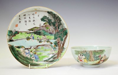 Lot 409 - Chinese bowl and dish